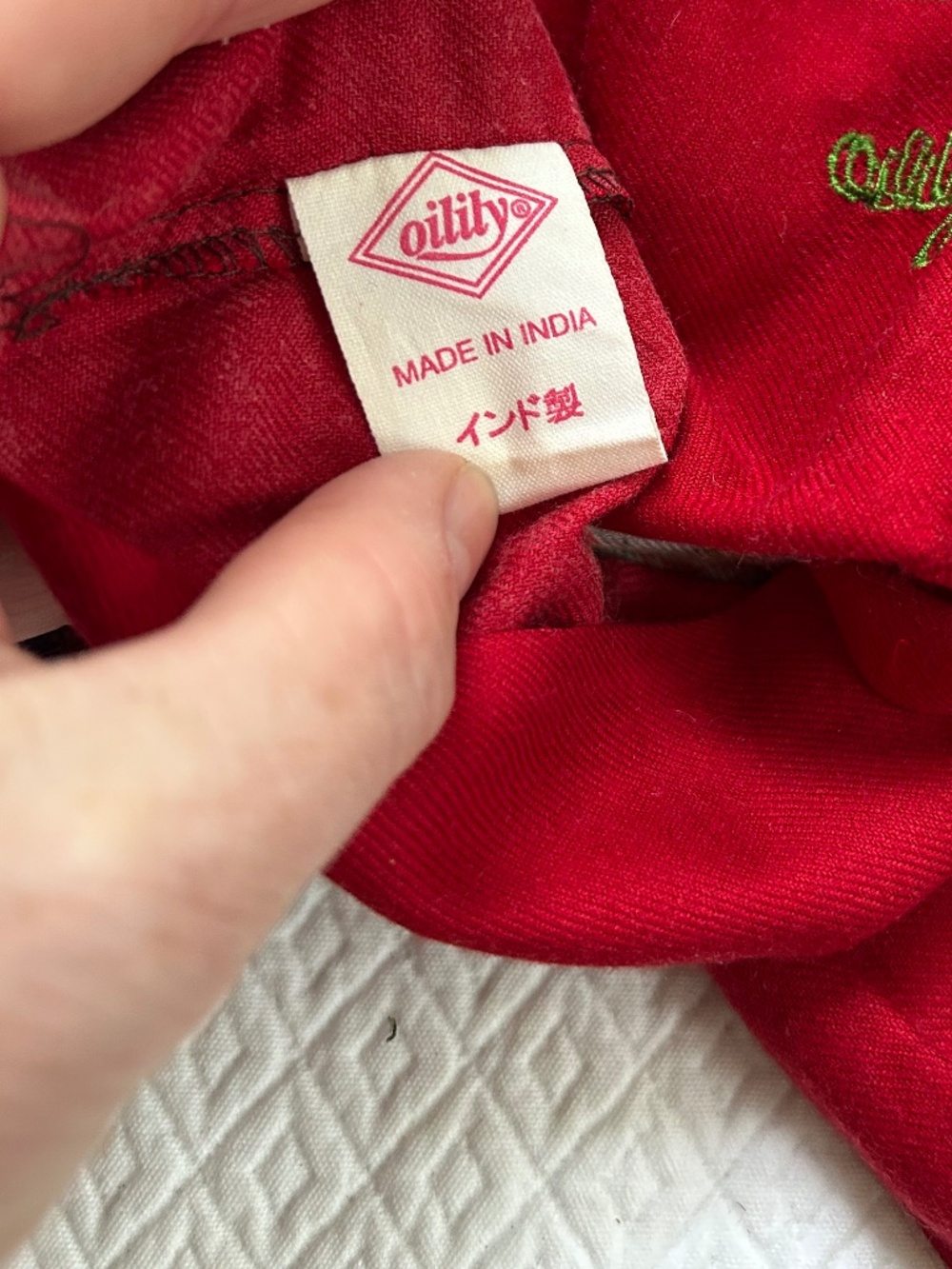 oilily vintage classic red paisley scarf - Picture 3 of 8